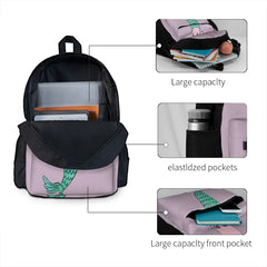 Mermaid Pig - Purple Backpacks Men's & Women's Unisex Bags For Gi