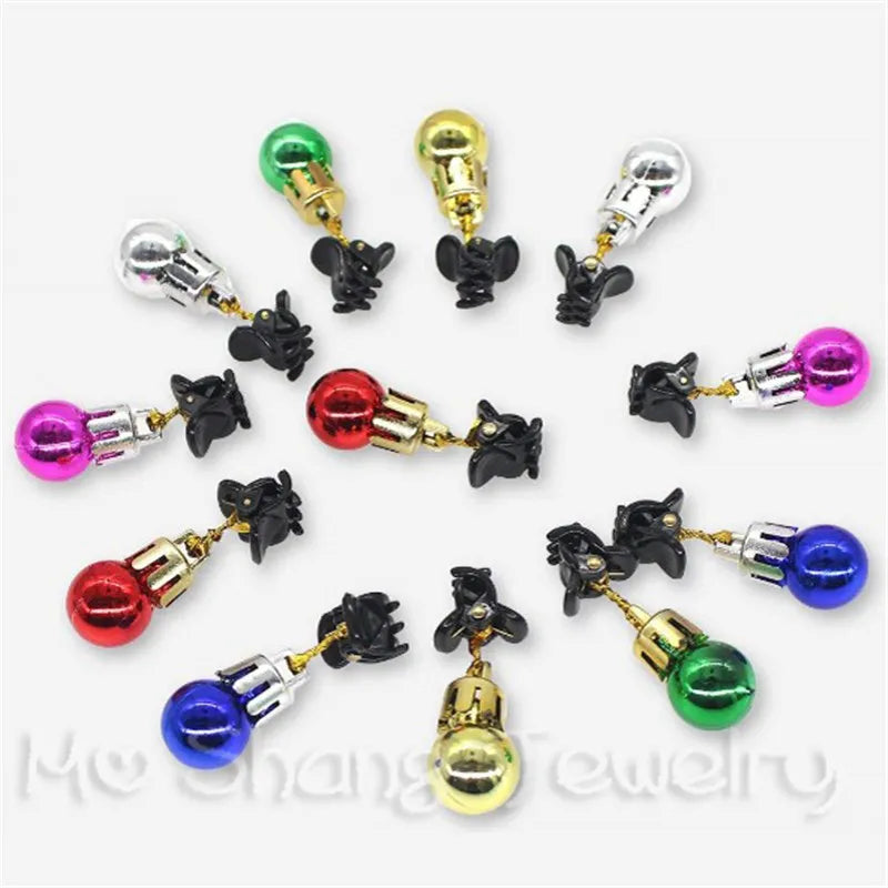 Colorful Christmas Clip Ball Xmas Beard Pendant