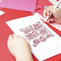 6" Christmas Tree Antlers Snowflake Stencil for Drawings & Engraving