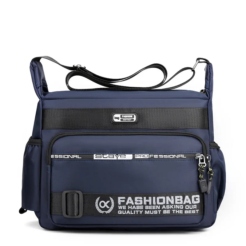 Men's Messenger Bag Nylon Shoulder Business Travel Lightweight Crossbody Bag