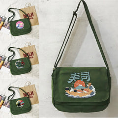 Messenger Bag Student Versatile Wave Pattern Bag