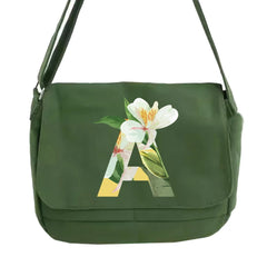 Japanese Floral Pattern Messenger Bag Large Capacity Shoulder Bag