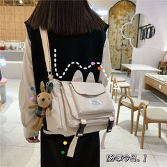 Canvas Messenger Bag with Large Capacity for Women