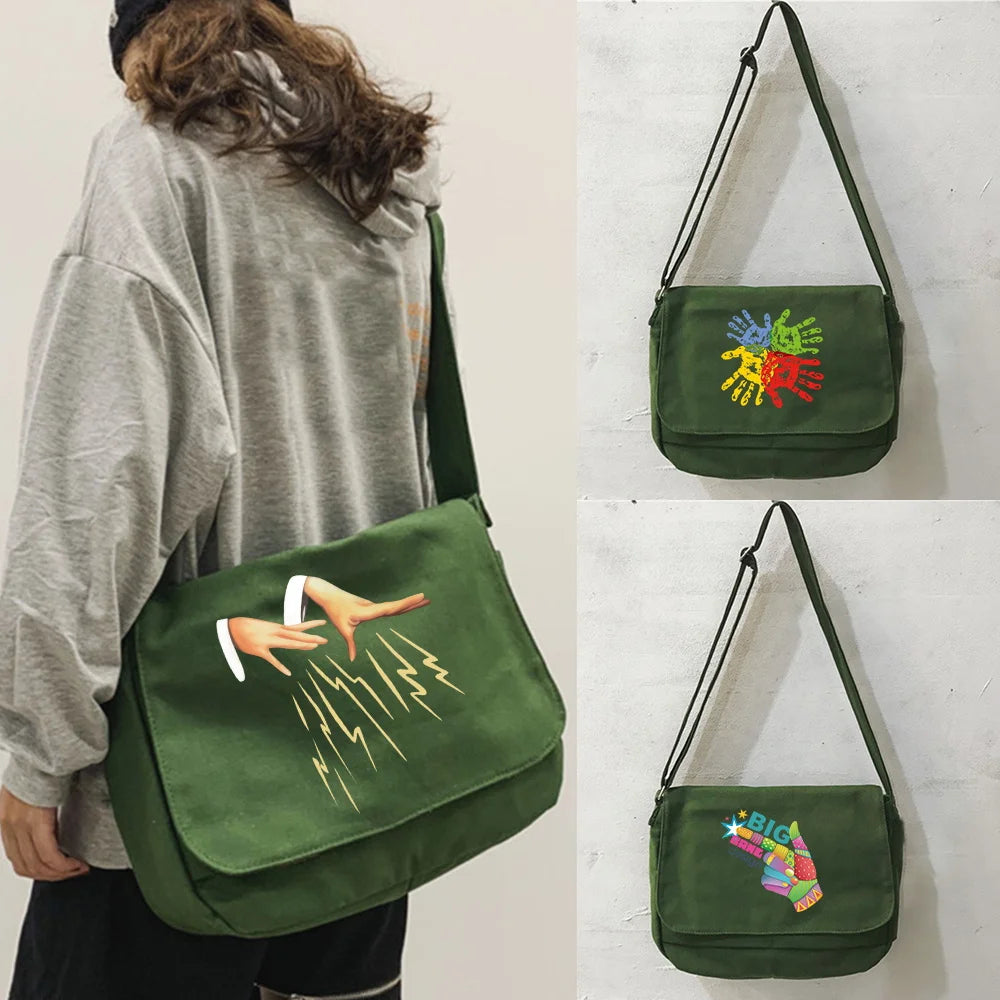 Japanese Art Messenger Bag Female Multi-function Student Portable