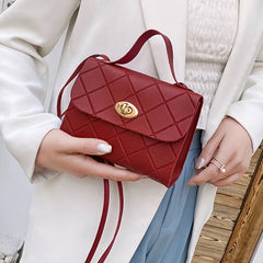 Women's Messenger Bag Crossbody Handbag Solid High Lady Shoulder Bag