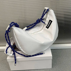 Large Capacity Messenger Bag Shoulder Bag Unisex Nylon Student Commuting Bag
