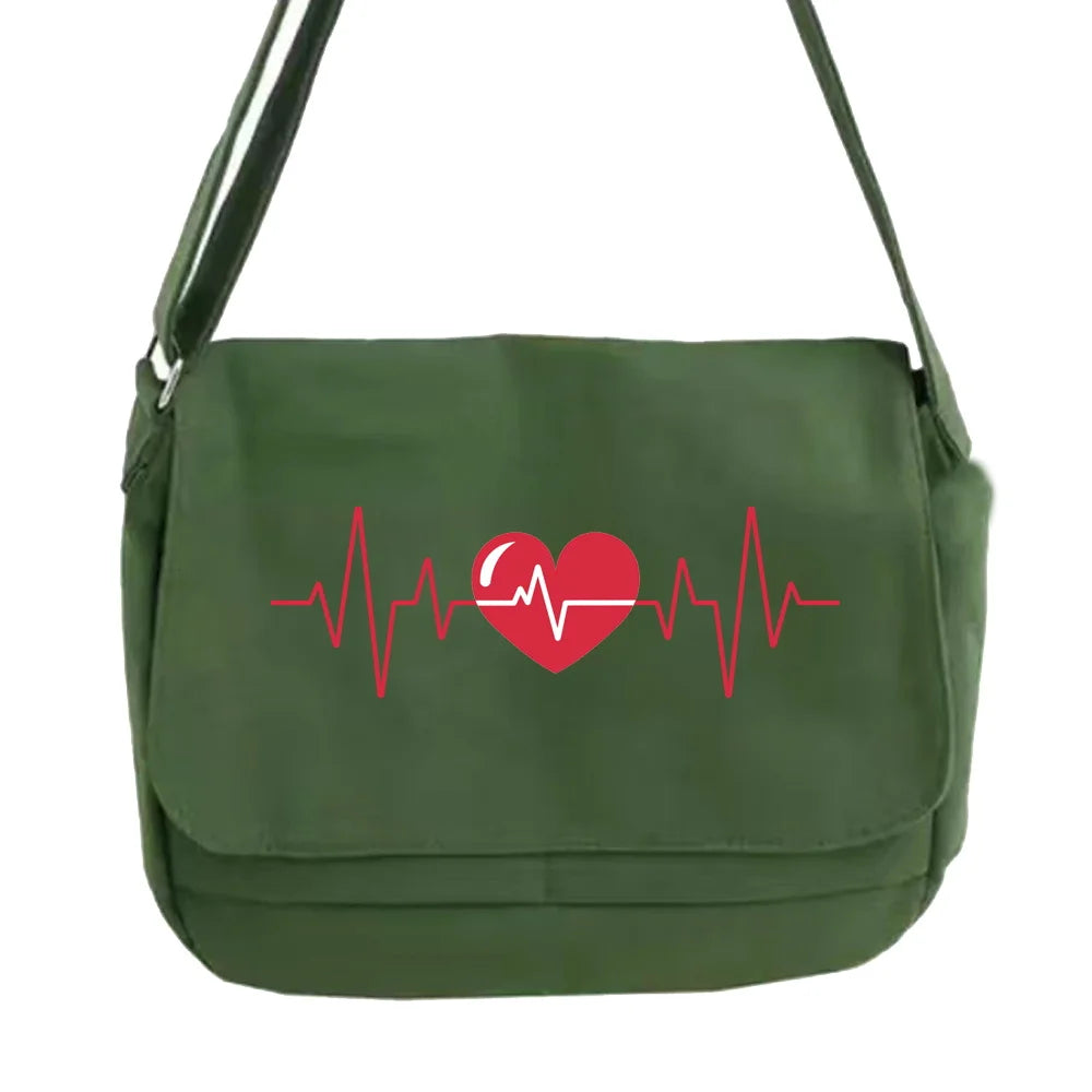 Tooling Multi-function Messenger Bag Love Pattern Bags