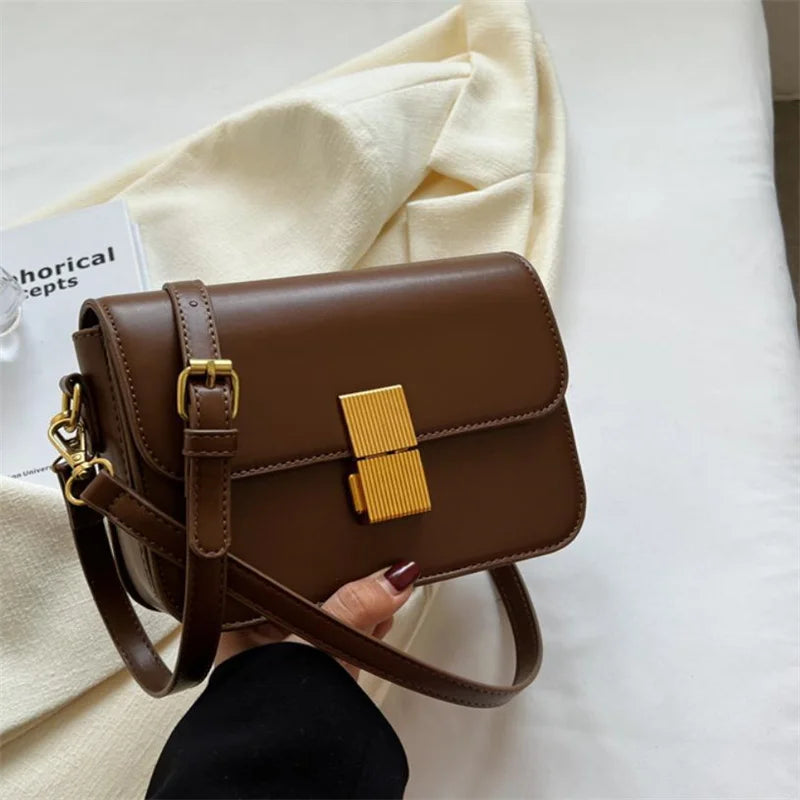 Women's Messenger Bag Crossbody Handbag Small Square Office Shoulder Bag