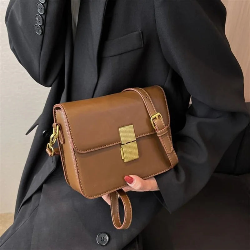 Women's Messenger Bag Crossbody Handbag Small Square Office Shoulder Bag