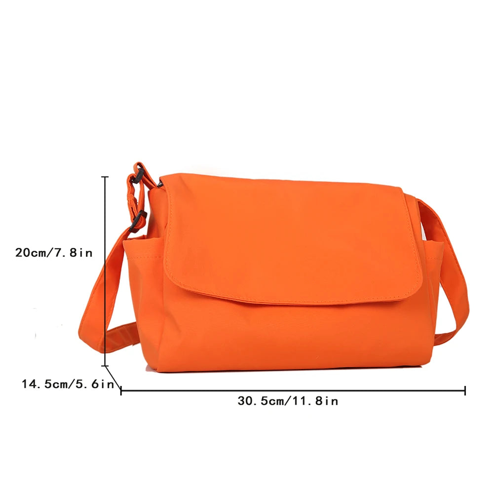 Casual Messenger Shoulder Bag for Women Solid Travel Tote Bag