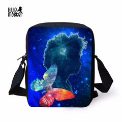 Starry Sky Small Messenger Bag for Girls Boys Zipper Crossbody Sac Femme