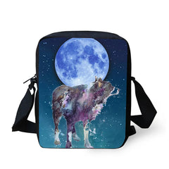 Starry Sky Small Messenger Bag for Girls Boys Zipper Crossbody Sac Femme