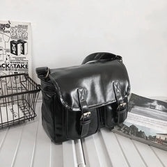Large Capacity Messenger Bag for Women PU Shoulder Bag Crossbody Bag