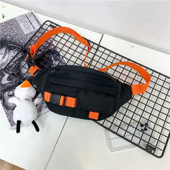 Japanese Style Messenger Bag Unisex Shoulder Satchel Sports Waist Pack