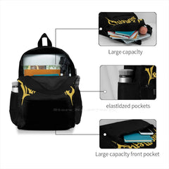 Metal 3 Large Capacity Backpack Laptop Travel Bags