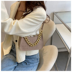 Metal Chain Shoulder Bag Women Diamond Clutch Bags Handbags