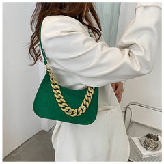 Metal Chain Shoulder Bag Women Diamond Clutch Bags Handbags