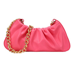 Metal Chain Women's Bag Shoulder Bags Soft Leather Women Handbag