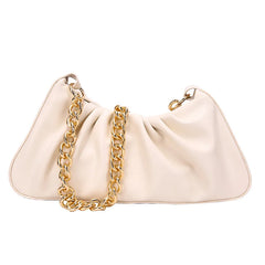 Metal Chain Women's Bag Shoulder Bags Soft Leather Women Handbag
