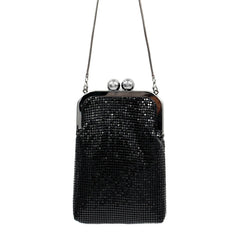 Aluminum Flash Bucket Clutch Bag Evening Party Banquet Shoulder Tote