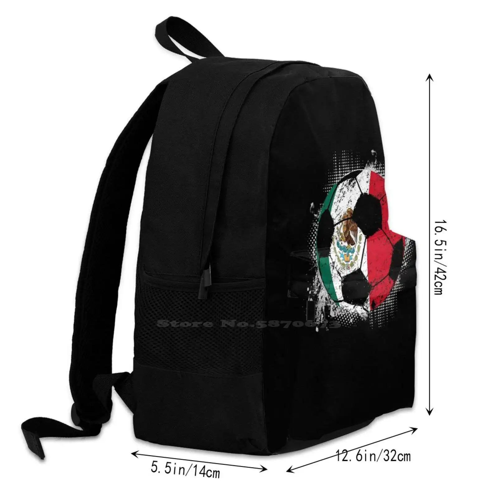 Mexico Football Gift School Bags For Teenage Girls Laptop Travel Bags