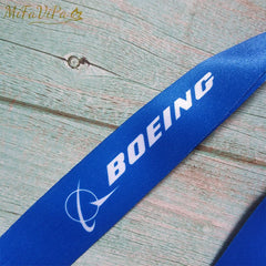 Boeing Flight Crew Lanyards Neck Strap ID Card Holder Keychain