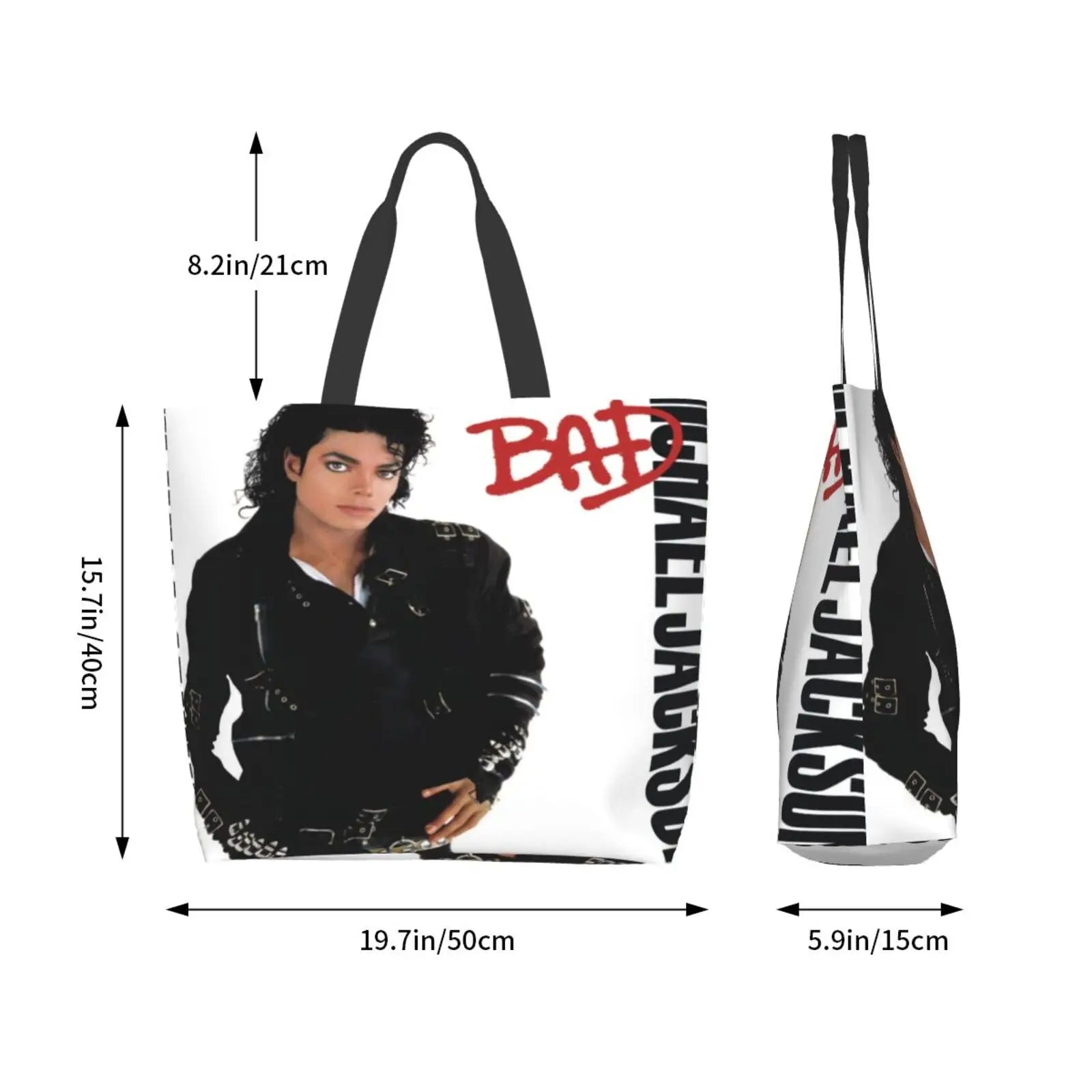 Michael Jackson 3 Tote Bag Large Women Bag Summer Tote Travel
