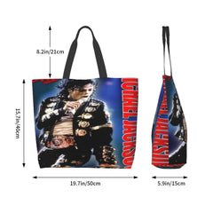 Michael Jackson Tote Bag Large Women Bag Summer Tote Travel Anime Women