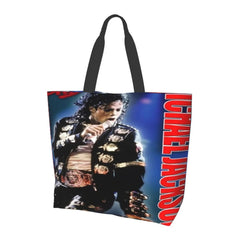 Michael Jackson Tote Bag Large Women Bag Summer Tote Travel Anime Women