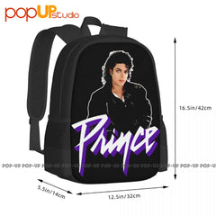 Prince Purple Rain Backpack Large Capacity Gym Riding Backpack
