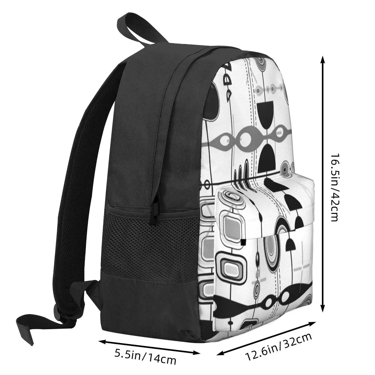 Mid Century Modern Print Backpacks Men's Backpacks