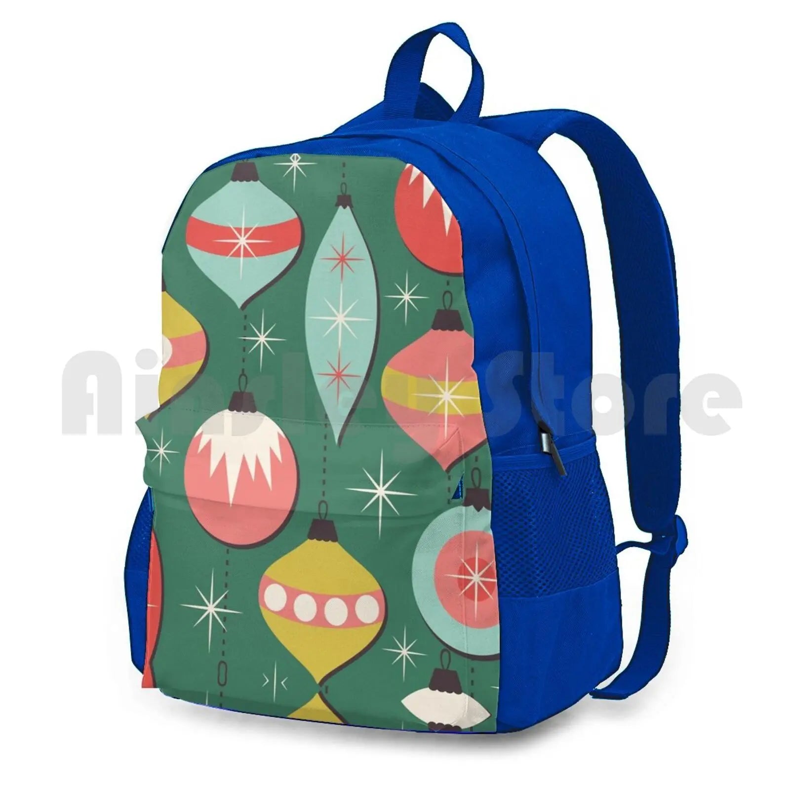 Mid Century Modern Christmas Ornaments Backpack