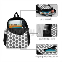 Midcentury Modern 60S Waves Pattern Outdoor Backpack