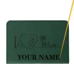 Middle East Passport Cover Engraved Name City Pattern Saudi Arabia Passport