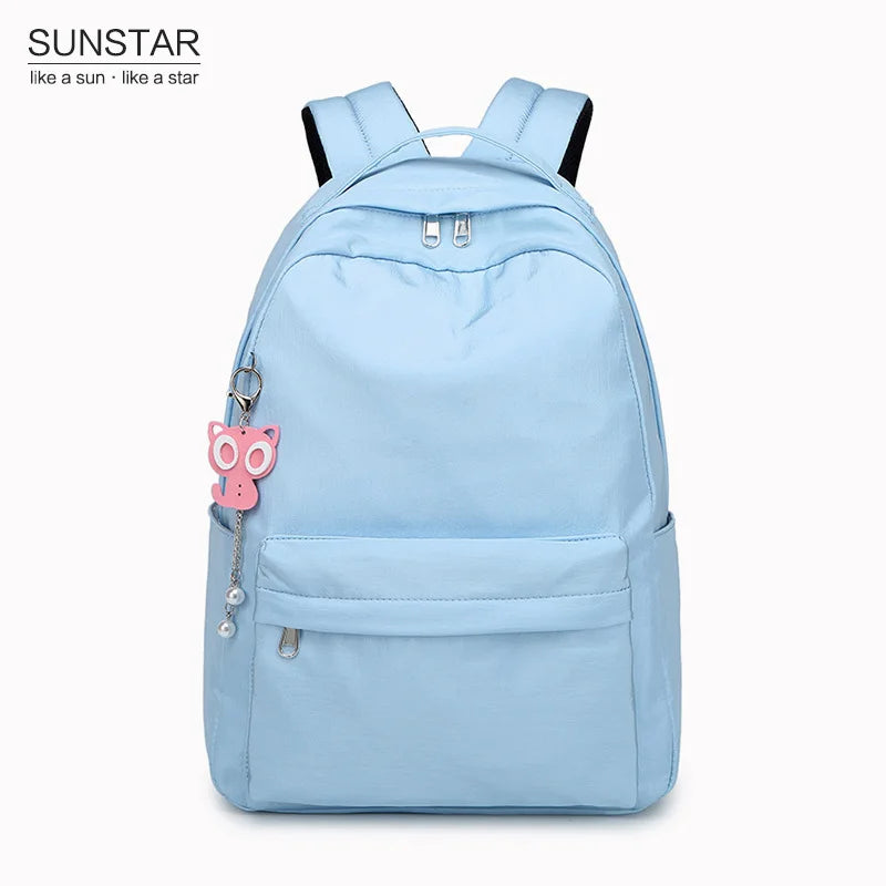 Middle School Student Female Solid Knapsack Backpack