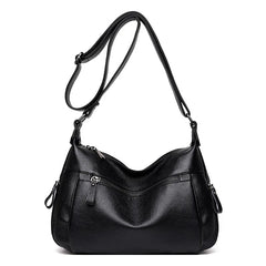 Soft Leather Mother Bag Backpack for Elderly Women