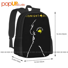 Midnight Oil Tour Backpack Large Capacity Travel Gym Tote Bag
