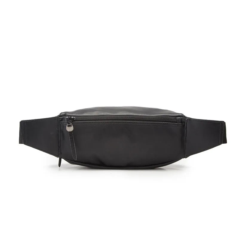Mihaivi Leather Waist Bags For Men Chest Pack Belt Bag Outdoor Sports