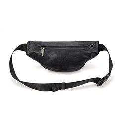 Mihaivin Punk Rivet Men's Waist Pack Pu Leather Chest Bag