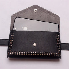 Mihaivin Rivet Waist Belt Pack PU Leather Women Bags