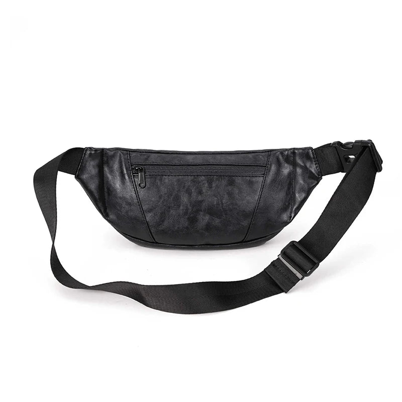 Waterproof Chest Bag Fanny Pack Leather Bum Pouch