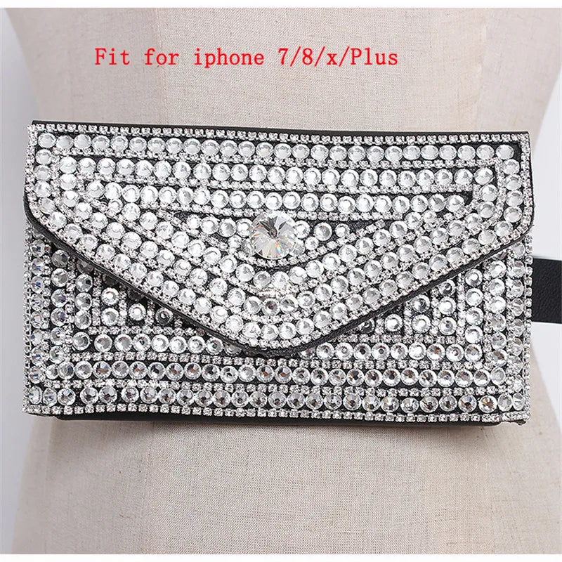 Detachable Fur Fanny Pack Women Waist Bag Belt Bag