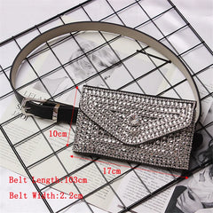 Detachable Fur Fanny Pack Women Waist Bag Belt Bag