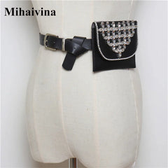Women's Diamonds Waist Bag Fanny Pack Belt Bag Purse