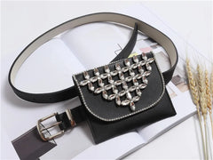 Women's Diamonds Waist Bag Fanny Pack Belt Bag Purse