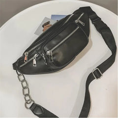Unisex Waist Belt Bags Circular Chest Pack Bag Casual Women Shoulder Bags Men Tr