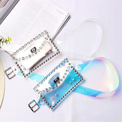 Women Laser Waist Bag Waterproof PVC Belt Bag Retro Transparent