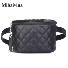 Vintage Leather Waist Bag Women Fanny Pack