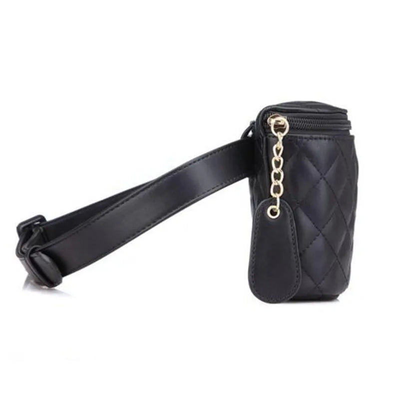Vintage Leather Waist Bag Women Fanny Pack