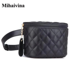 Vintage Leather Waist Bag Women Fanny Pack
